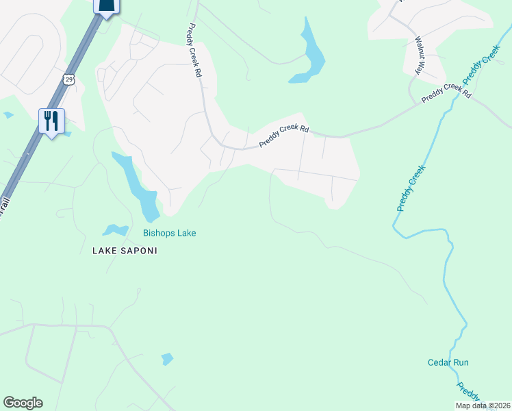 map of restaurants, bars, coffee shops, grocery stores, and more near in Albemarle County