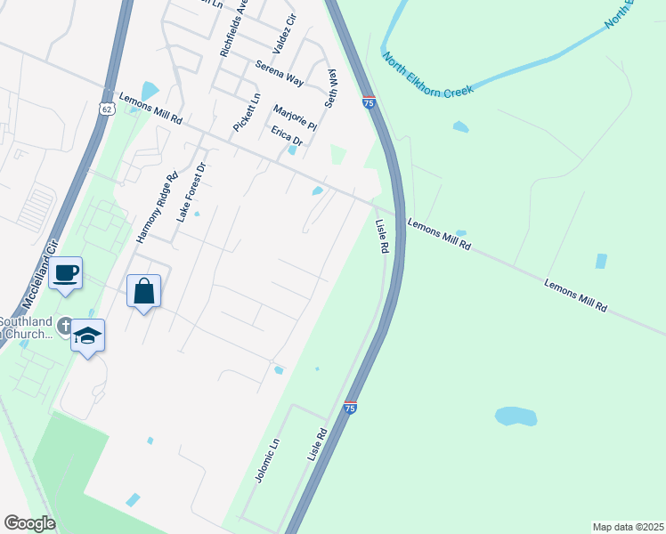 map of restaurants, bars, coffee shops, grocery stores, and more near 128 Sutton Place Boulevard in Georgetown