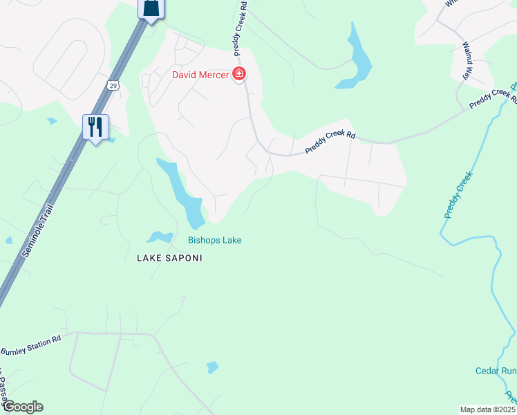 map of restaurants, bars, coffee shops, grocery stores, and more near 44 Flintstone Court in Barboursville
