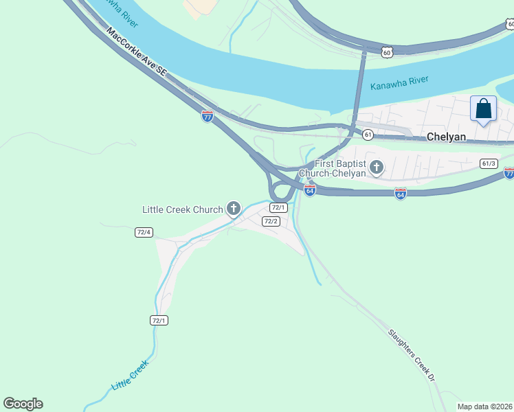 map of restaurants, bars, coffee shops, grocery stores, and more near 19 Westwood Drive in Cabin Creek