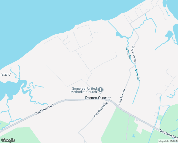 map of restaurants, bars, coffee shops, grocery stores, and more near 24633 McInturff Road in Deal Island Historic District