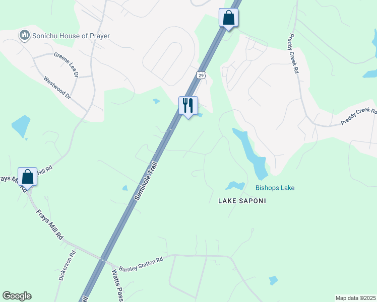 map of restaurants, bars, coffee shops, grocery stores, and more near 2 Kieran Lane in Barboursville