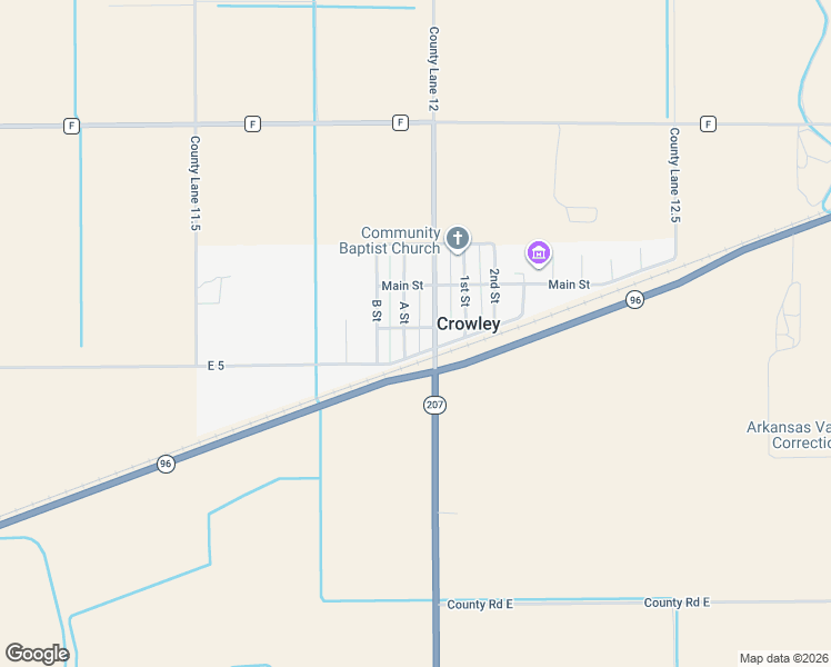 map of restaurants, bars, coffee shops, grocery stores, and more near 200-298 A Street in Olney Springs