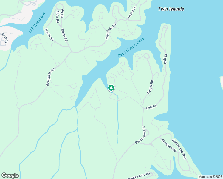 map of restaurants, bars, coffee shops, grocery stores, and more near Northview Road in Sunrise Beach