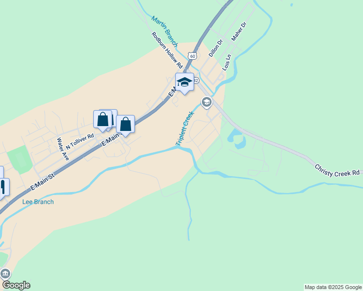 map of restaurants, bars, coffee shops, grocery stores, and more near 20 Cs-1192 in Morehead