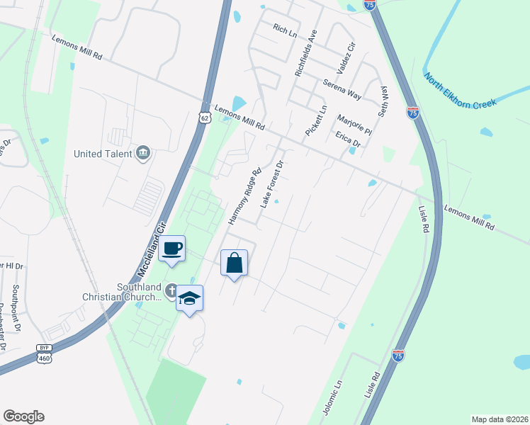 map of restaurants, bars, coffee shops, grocery stores, and more near 100 Rose Street in Georgetown