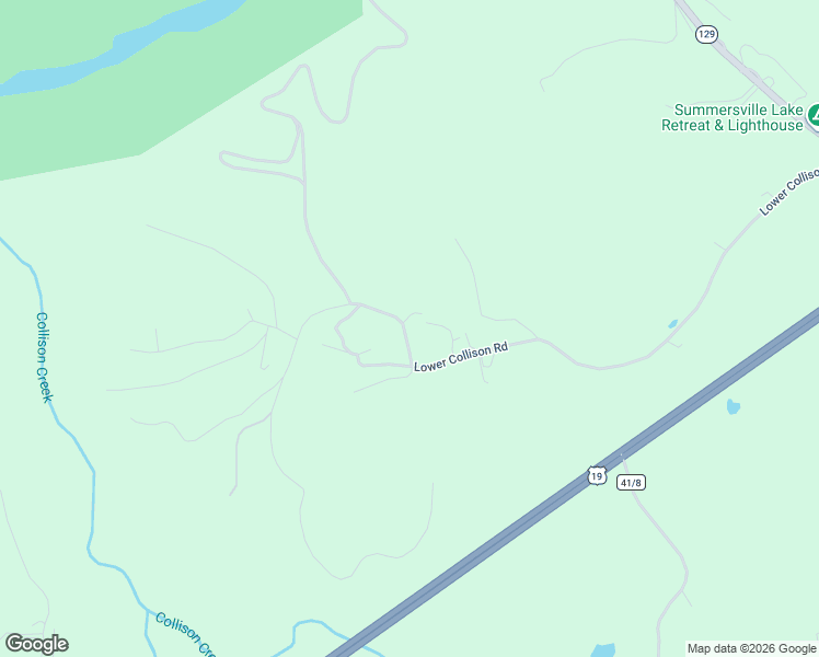 map of restaurants, bars, coffee shops, grocery stores, and more near 52 Lower Collison Creek Road in Mount Nebo