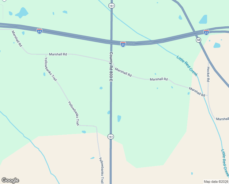 map of restaurants, bars, coffee shops, grocery stores, and more near 11199 Indiana 161 in Dale