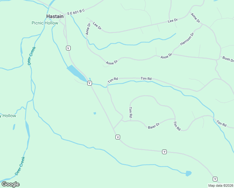 map of restaurants, bars, coffee shops, grocery stores, and more near Tim Road in Edwards