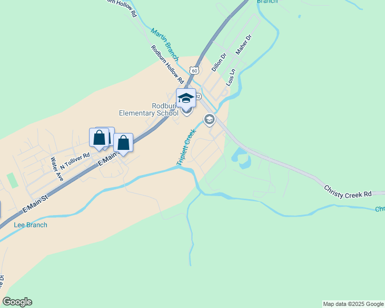 map of restaurants, bars, coffee shops, grocery stores, and more near 20 Cs-1192 in Morehead