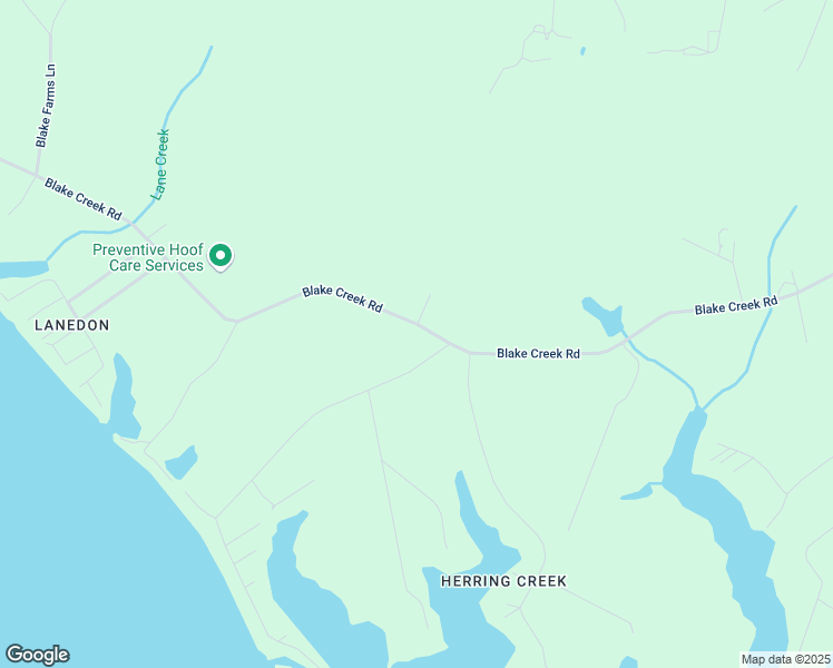 map of restaurants, bars, coffee shops, grocery stores, and more near 44285 Blake Creek Road in Leonardtown