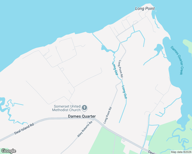 map of restaurants, bars, coffee shops, grocery stores, and more near 24689 McInturff Road in Deal Island Historic District