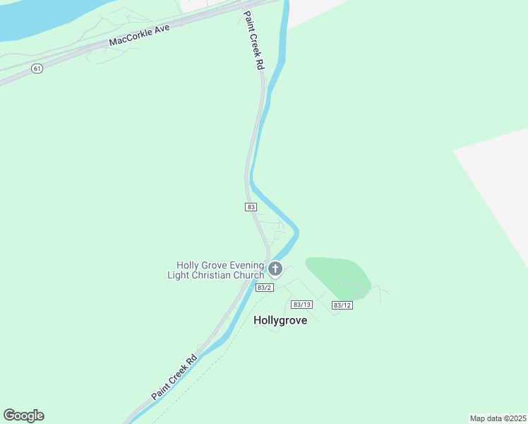 map of restaurants, bars, coffee shops, grocery stores, and more near 713 Paint Creek Road in Hansford