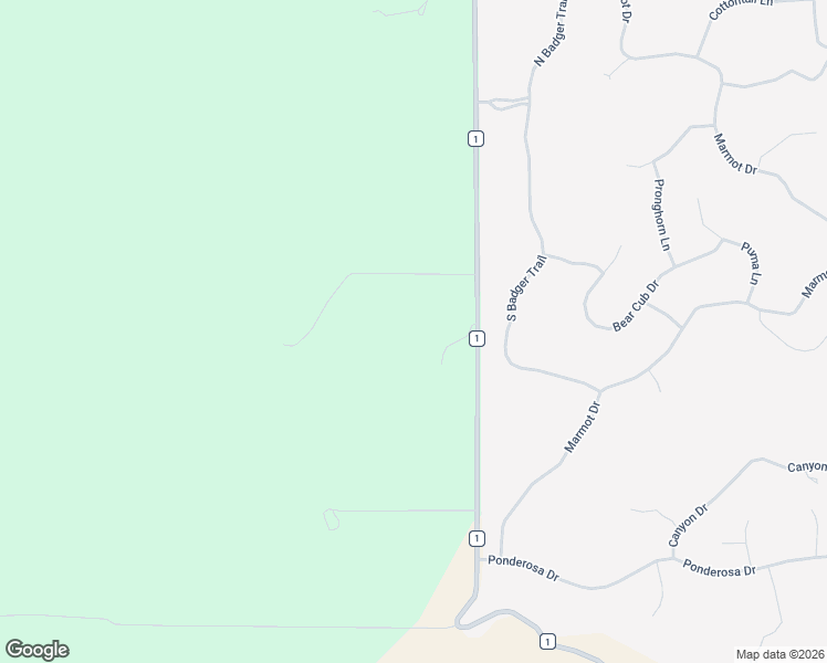 map of restaurants, bars, coffee shops, grocery stores, and more near 11893 County Road 1 in Ridgway