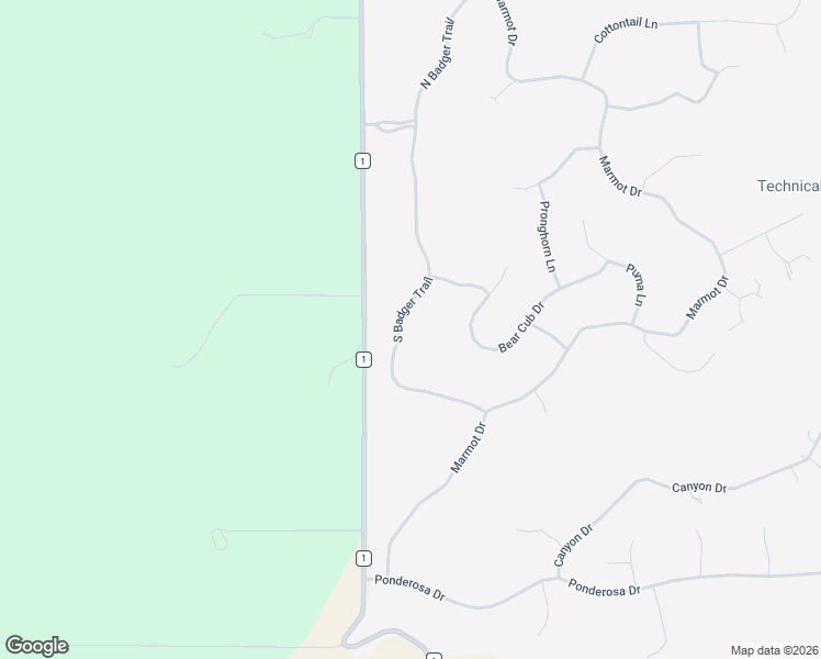 map of restaurants, bars, coffee shops, grocery stores, and more near 338 South Badger Trail in Ridgway