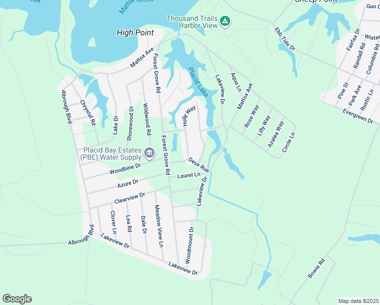 map of restaurants, bars, coffee shops, grocery stores, and more near 128 Holly Way in Colonial Beach