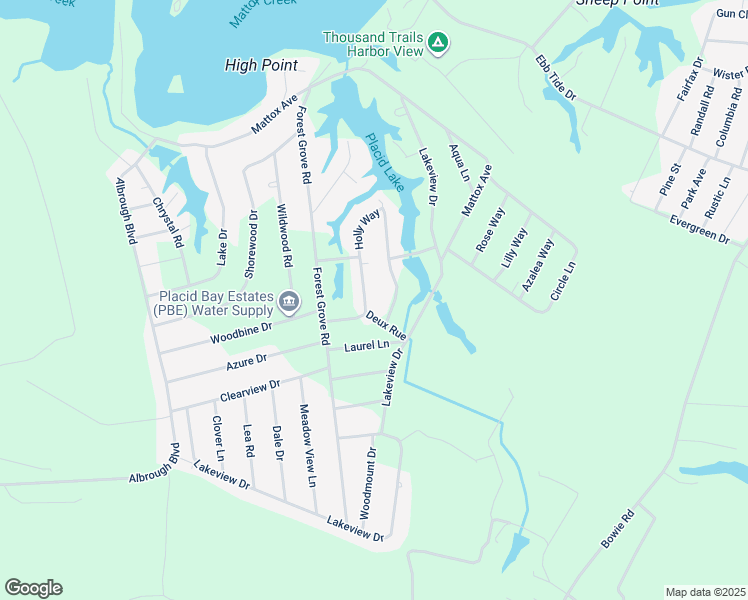 map of restaurants, bars, coffee shops, grocery stores, and more near 128 Holly Way in Colonial Beach