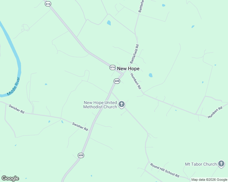 map of restaurants, bars, coffee shops, grocery stores, and more near 517 Battlefield Road in Fort Defiance