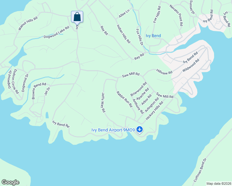 map of restaurants, bars, coffee shops, grocery stores, and more near 34176-34198 Rabbit Run Road in Stover