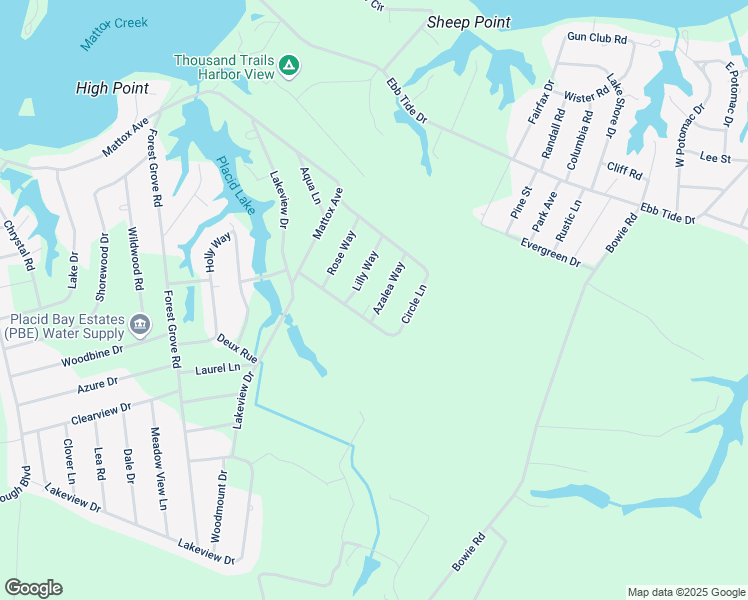 map of restaurants, bars, coffee shops, grocery stores, and more near 51 Azalea Way in Colonial Beach