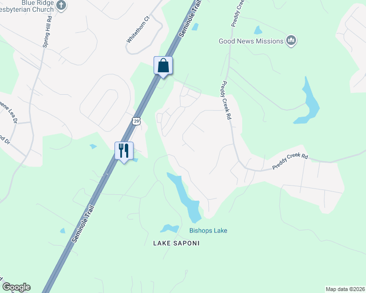 map of restaurants, bars, coffee shops, grocery stores, and more near 316 Daniels Road in Barboursville