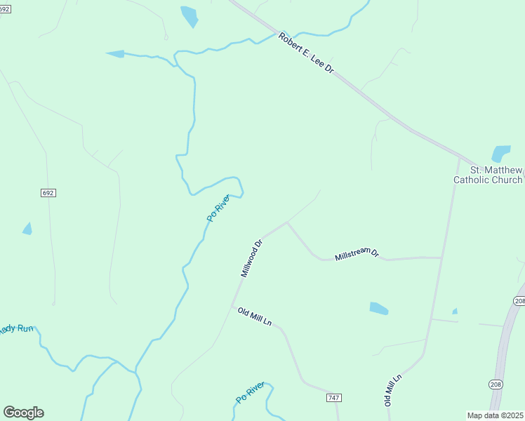 map of restaurants, bars, coffee shops, grocery stores, and more near 8800 Millwood Drive in Spotsylvania