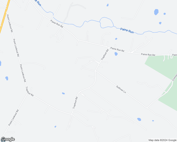 map of restaurants, bars, coffee shops, grocery stores, and more near 404 Trayfoot Road in Grottoes