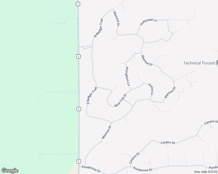 map of restaurants, bars, coffee shops, grocery stores, and more near 490 Bear Cub Drive in Ridgway