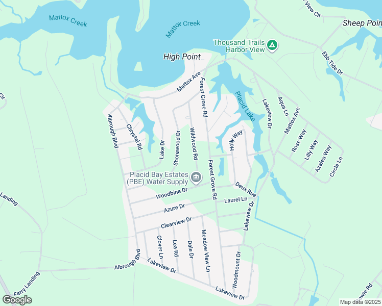 map of restaurants, bars, coffee shops, grocery stores, and more near 157 Wildwood Road in Colonial Beach