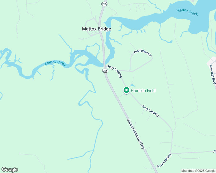 map of restaurants, bars, coffee shops, grocery stores, and more near 1135 James Monroe Highway in Colonial Beach