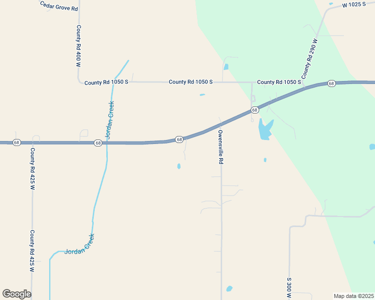 map of restaurants, bars, coffee shops, grocery stores, and more near 3439 Indiana 68 in Haubstadt