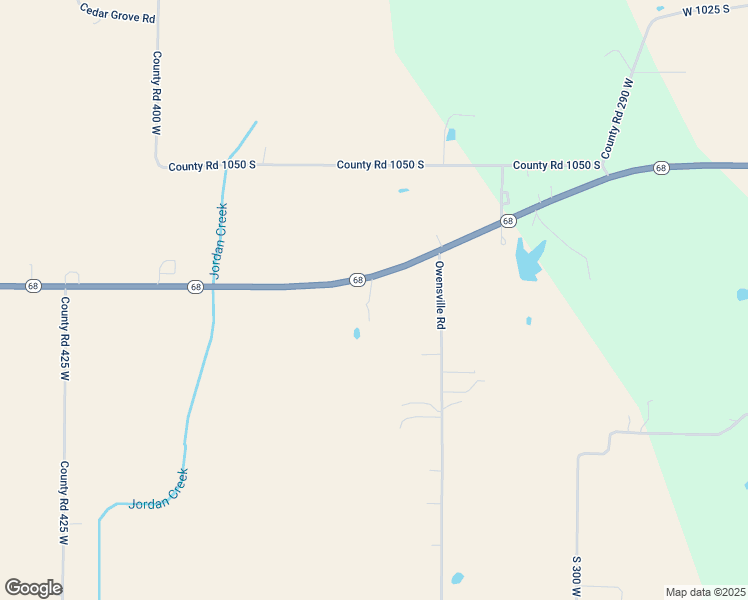 map of restaurants, bars, coffee shops, grocery stores, and more near 3439 Indiana 68 in Haubstadt
