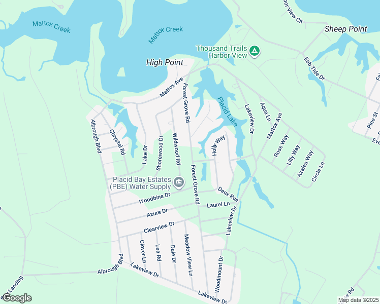 map of restaurants, bars, coffee shops, grocery stores, and more near 643 Forest Grove Road in Colonial Beach