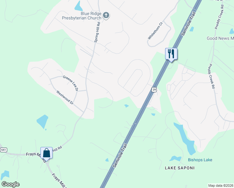 map of restaurants, bars, coffee shops, grocery stores, and more near 286 Holly Hill Dr in Barboursville