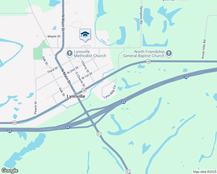 map of restaurants, bars, coffee shops, grocery stores, and more near 2663 Lynnridge Circle in Lynnville