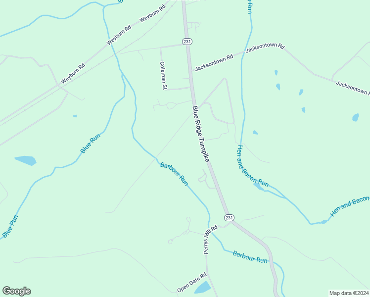 map of restaurants, bars, coffee shops, grocery stores, and more near 15130 Blue Ridge Turnpike in Gordonsville