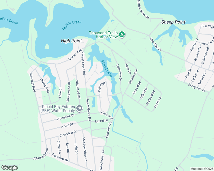 map of restaurants, bars, coffee shops, grocery stores, and more near 415 Holly Way in Colonial Beach