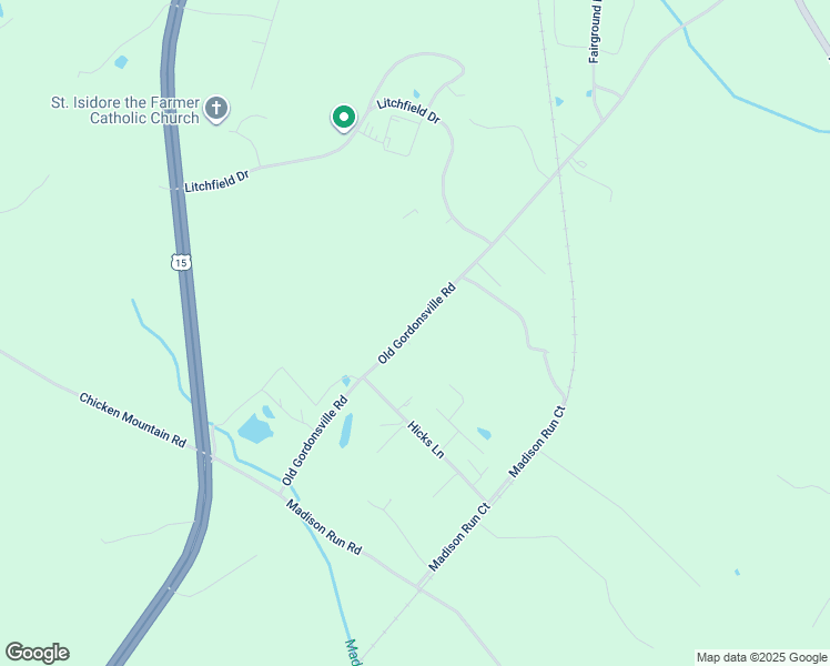 map of restaurants, bars, coffee shops, grocery stores, and more near 15181 Old Gordonsville Road in Orange