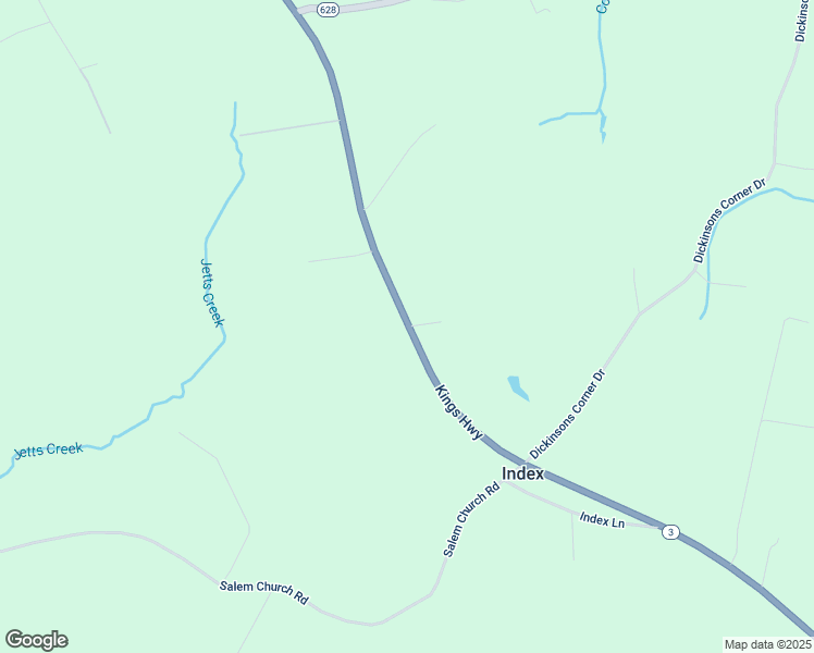 map of restaurants, bars, coffee shops, grocery stores, and more near 15427 Kings Highway in King George