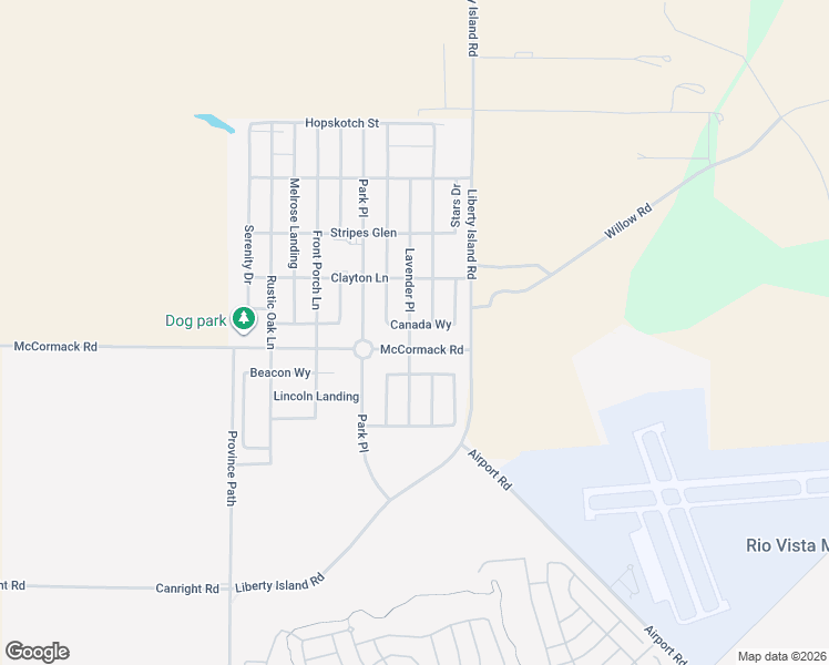 map of restaurants, bars, coffee shops, grocery stores, and more near 4395 Canada Way in Rio Vista