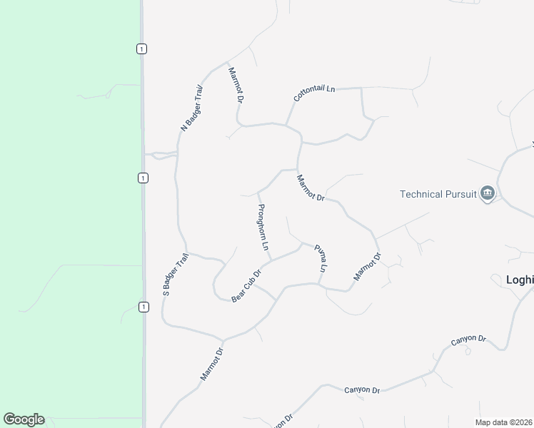 map of restaurants, bars, coffee shops, grocery stores, and more near 205 Pronghorn Lane in Ridgway