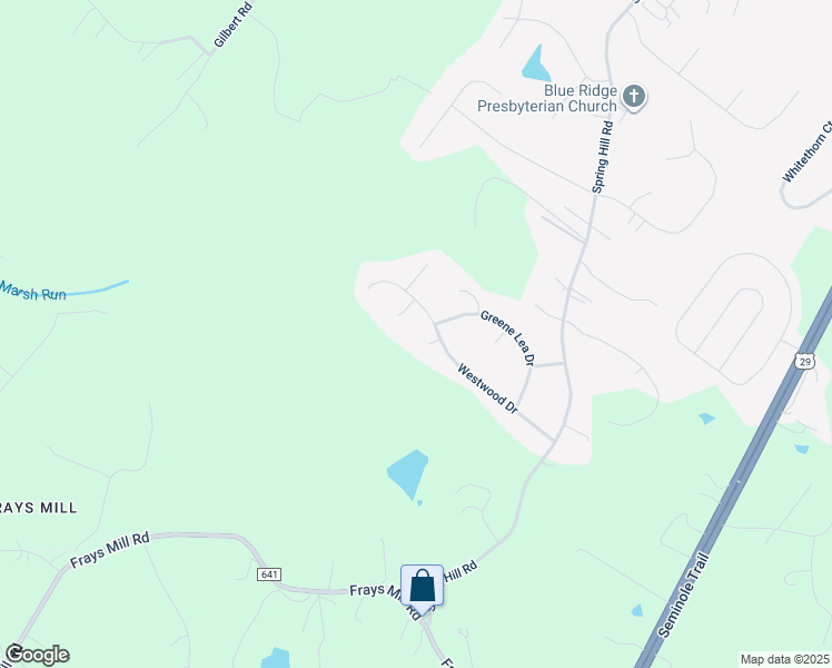 map of restaurants, bars, coffee shops, grocery stores, and more near 24 Knobhill Circle in Ruckersville