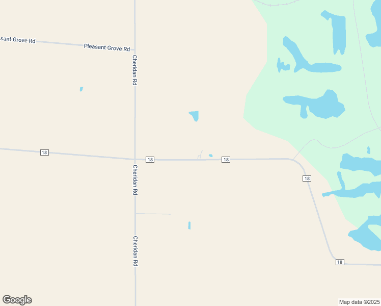 map of restaurants, bars, coffee shops, grocery stores, and more near 8943 County Road 18 in Baldwin