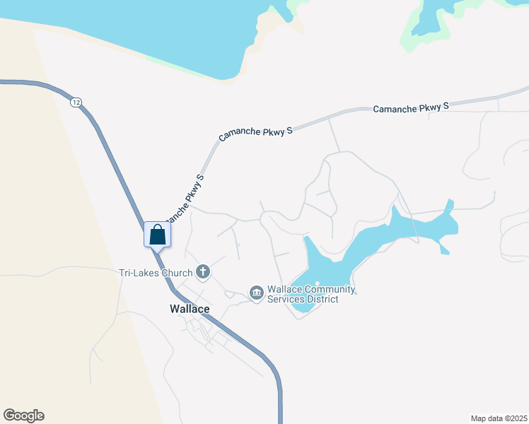 map of restaurants, bars, coffee shops, grocery stores, and more near 9 Teal Court in Wallace