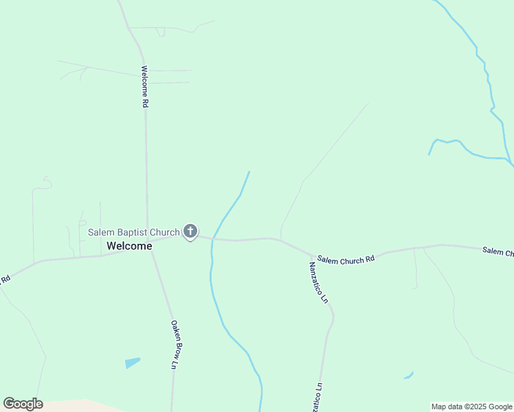 map of restaurants, bars, coffee shops, grocery stores, and more near 12367 Salem Church Road in King George