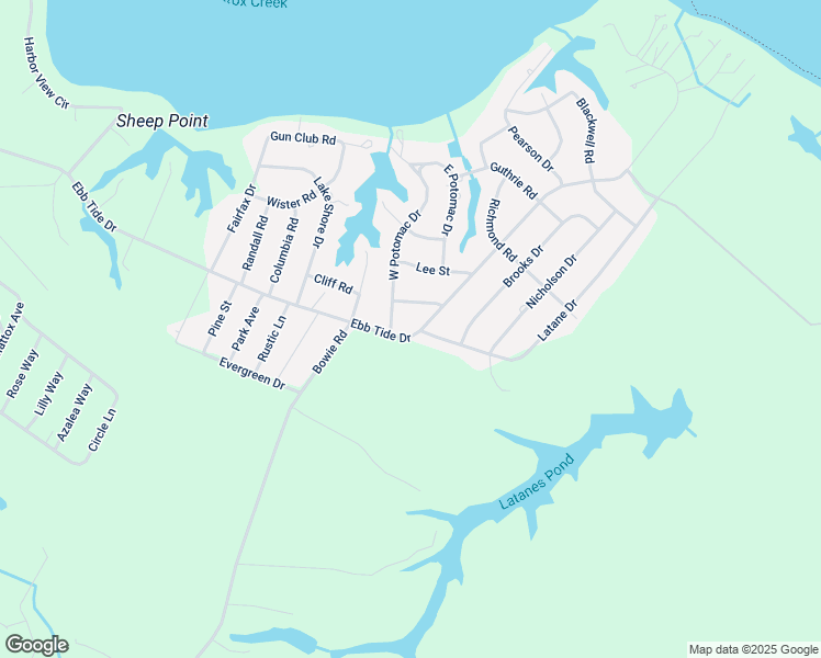 map of restaurants, bars, coffee shops, grocery stores, and more near 841 Ebb Tide Drive in Colonial Beach