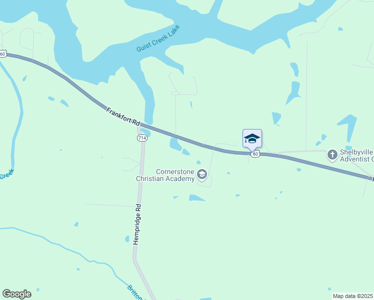 map of restaurants, bars, coffee shops, grocery stores, and more near 3764 Frankfort Road in Shelbyville