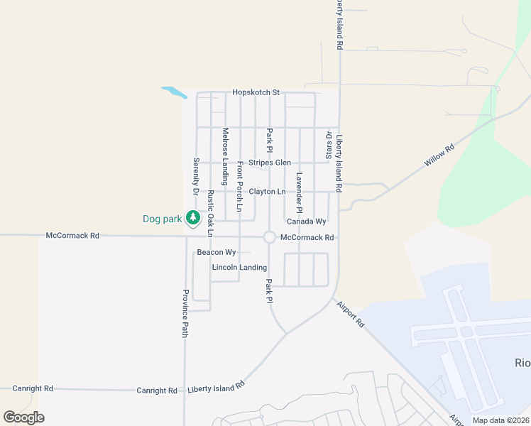 map of restaurants, bars, coffee shops, grocery stores, and more near 2045 Park Place in Rio Vista