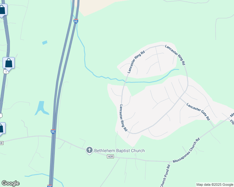 map of restaurants, bars, coffee shops, grocery stores, and more near 4503 Cornwall Court in Fredericksburg