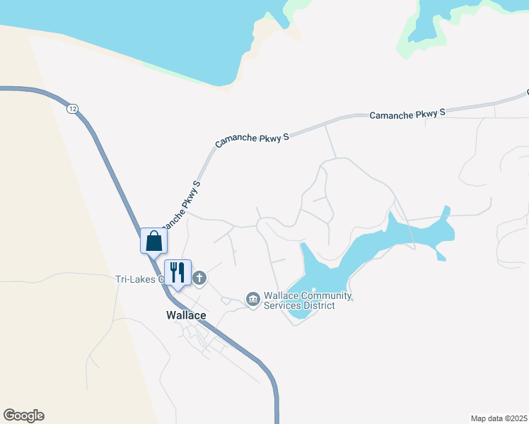 map of restaurants, bars, coffee shops, grocery stores, and more near 9 Teal Court in Wallace